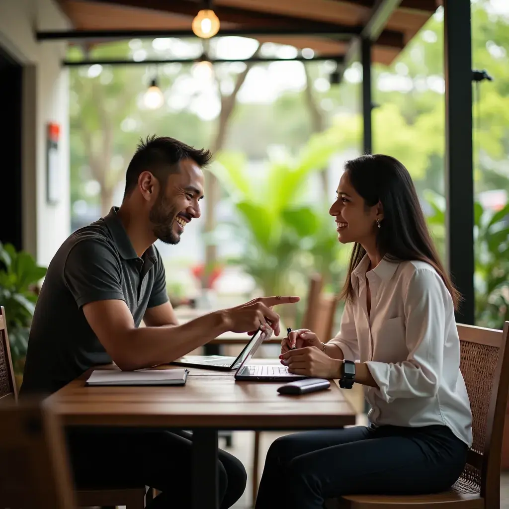 Modern office environment